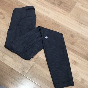 Lululemon Heather Gray Pocket Leggings